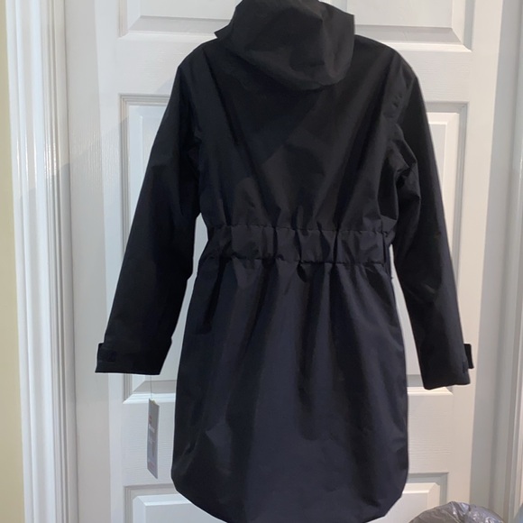 Swiss Tech Ladies Waterproof Rain Jacket with Hood Size Small Black - Picture 8 of 13